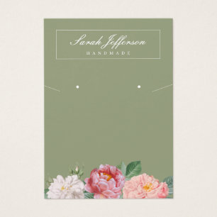 Blumenschmuck Display Elegantsage Green Card