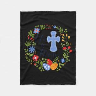 Blumenschrei ist er verschmäht Jesus Christlich gl Fleecedecke