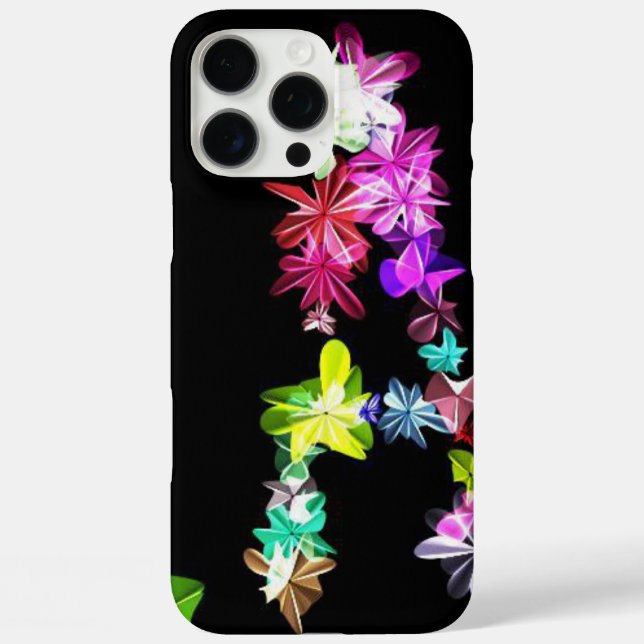 Blumenschreiben A Art Print iPhone 16 Pro Max Hülle (Rückseite)