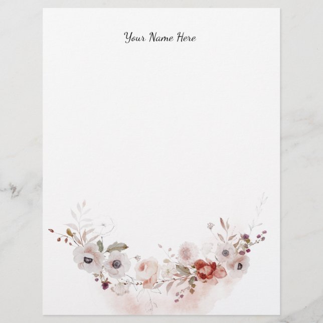 Blumenschrift (Vorderseite)