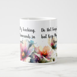 Blumenschrift Jumbo-Tasse