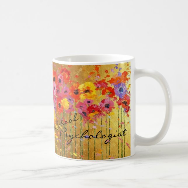 Blumenschulpsychologe-Tasse Kaffeetasse (Rechts)