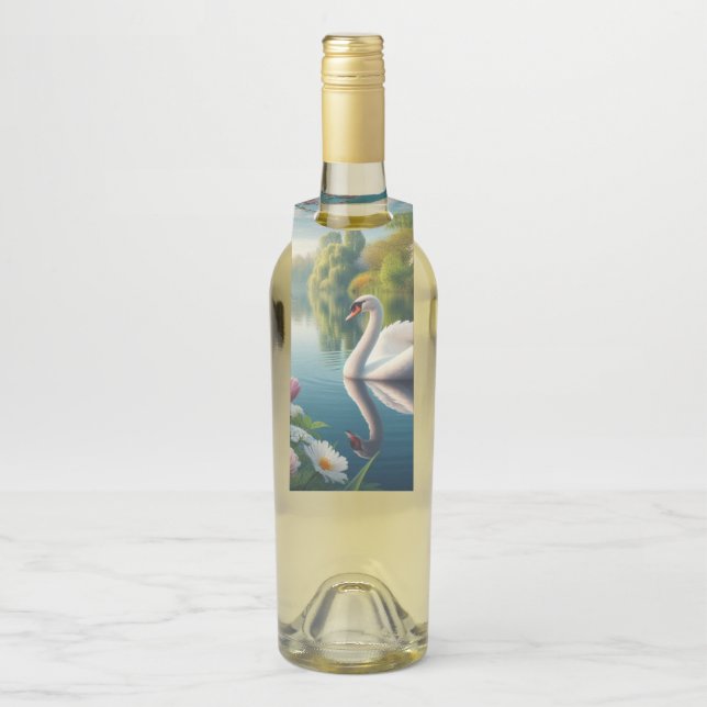 Blumenschwingenkunst Flaschenanhänger (Auf Flasche)