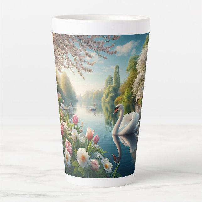 Blumenschwingenkunst Milchtasse (Vorderseite)