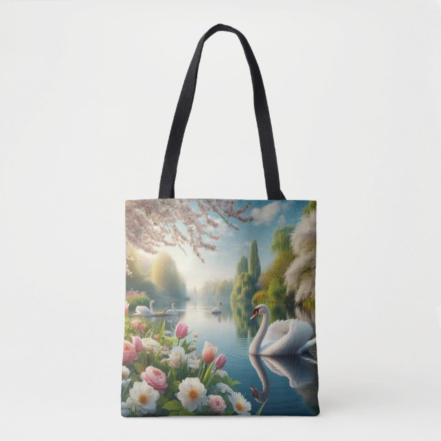 Blumenschwingenkunst Tasche (Vorderseite)