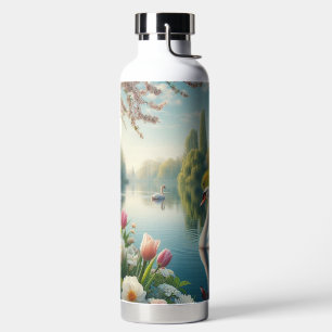 Blumenschwingenkunst Trinkflasche