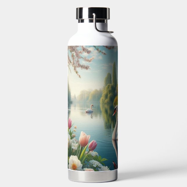 Blumenschwingenkunst Trinkflasche (links)