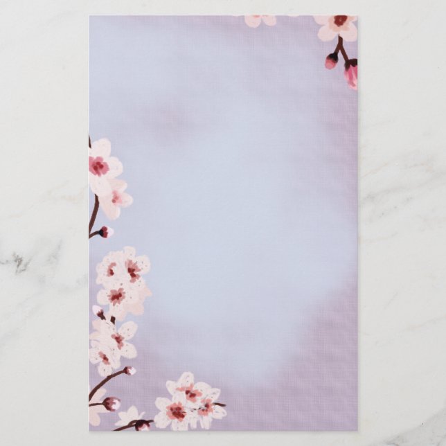Blumensegen ~Cherry Blossom~ Briefpapier (Vorderseite)