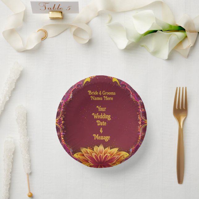 BlumenSinfonie: Hochzeitsszenario-Sammlung Pappteller (Hochzeit)