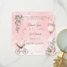 Blumensinfonie in Pink Co-Ed Girl Babydusche