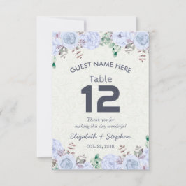 Blumensitzplatz Tischnummer/Begleitperson Einladung