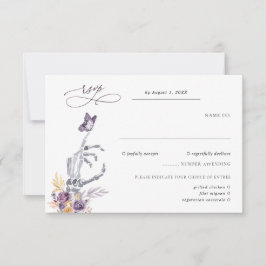 Blumenskelett | Halloween Wedding RSVP
