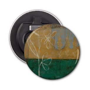 Blumenskizze mit Wildblume und Pflanze Flaschenöffner