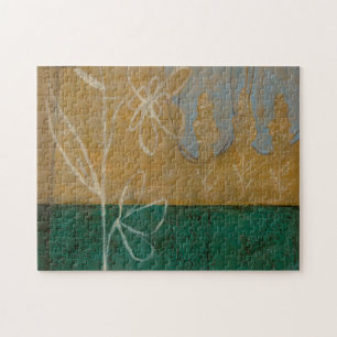 Blumenskizze mit Wildblume und Pflanzen