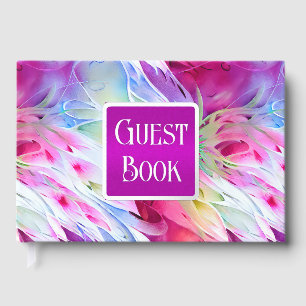 Blumensommer Blume elegant whimsistisch abstrakt Gästebuch