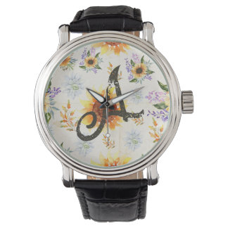 Blumensonnenblume Armbanduhr