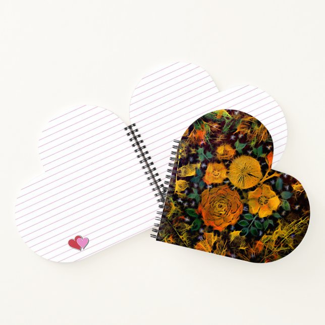 BlumenSparks Heart Shaped Notebook Notizbuch (Innenseite)