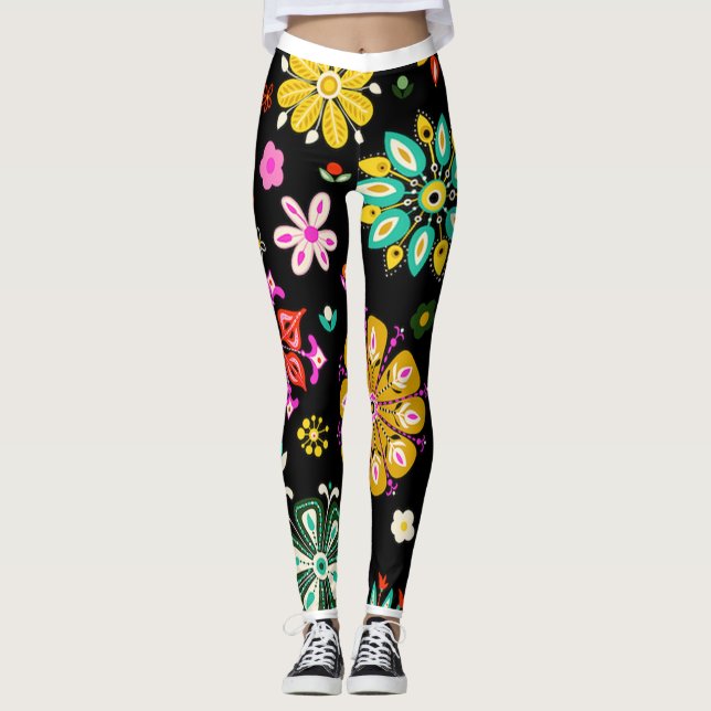 Blumenspass Leggings (Vorderseite)