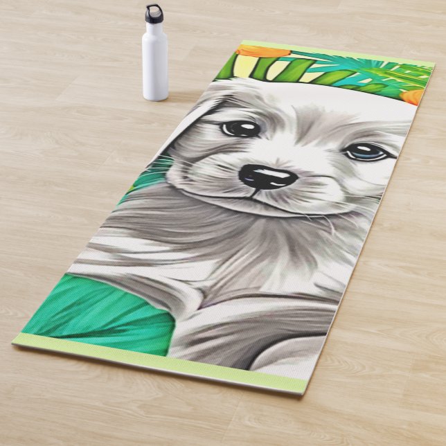 Blumenspielkunst Yogamatte (Beispiel)