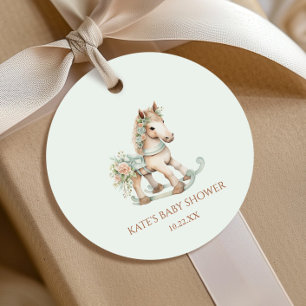 Blumenspielzeug Rocking Horse Babydusche Geschenkanhänger