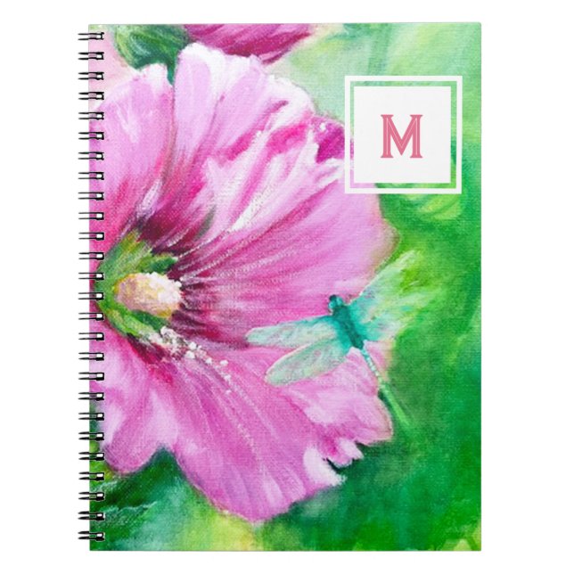 Blumenspirale-Foto-Notebook Notizblock (Vorderseite)