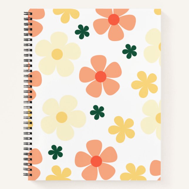 Blumenspirale-Notebook - Bloom with Style Notizbuch (Vorderseite)
