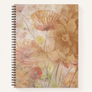 BlumenspiralNotebook - Ruled Line Notizbuch