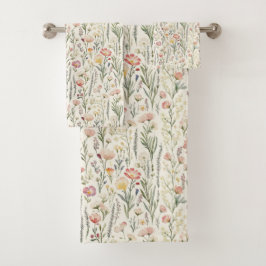Blumenspringtime Badetuch Set