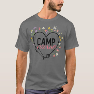 Blumenstethoskop Herzkrankenpflegerkurse T-Shirt