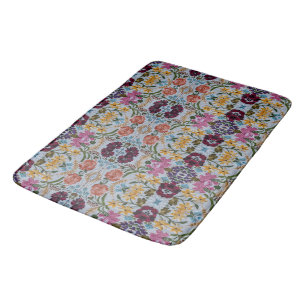 Blumenstickermuster mit schönen Blume Badematte