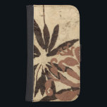 Blumenstil-Design mit tönernen Blätter Galaxy S4 Geldbeutel Hülle<br><div class="desc">Dieses Gestaltungsmuster von Blätter mit einer knisternden Farbe hat einen rustikal aussehenden Hintergrund und verleiht ihm ein Vintages Gefühl. Ein Jennifer Goldberger-Original,  dieser Ausdruck wäre ein phantastisches Geschenk für jemanden,  der das rustikale Gefühl von Stücken wie diesem genießt!</div>