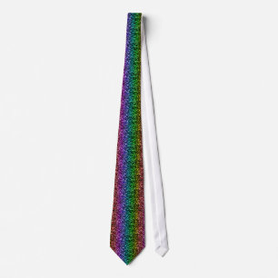 Blumenstolz schwarze Regenbogen-Männerkrawatte Krawatte