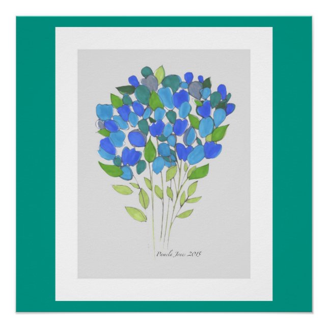 Blumenstrauß #02 20" x 20" Perfect Poster (Vorderseite)