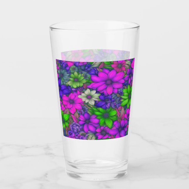 Blumenstrauß Abstrakt #55 Glas (Vorderseite)