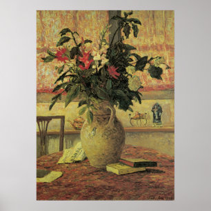 Blumenstrauß am Fenster von Maxine Maufra Poster