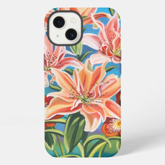 Blumenstrauß am Rand II iPhone Hülle (Rückseite)