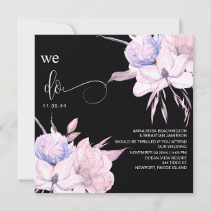 *~* Blumenstrauß AR15 QR UAWG Blush PINK WEDDING Einladung