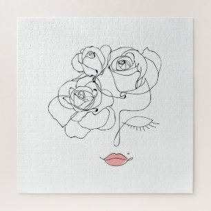 Blumenstrauß Art: Minimale Frau.