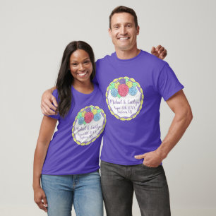 Blumenstrauß-Blume Rose Brautparty Hochzeitstorte T-Shirt