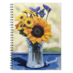 Blumenstrauß Blumenliebhaber Journal Notizblock