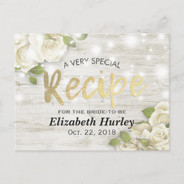 Blumenstrauß Brautparty Rezept Einladungspostkarte