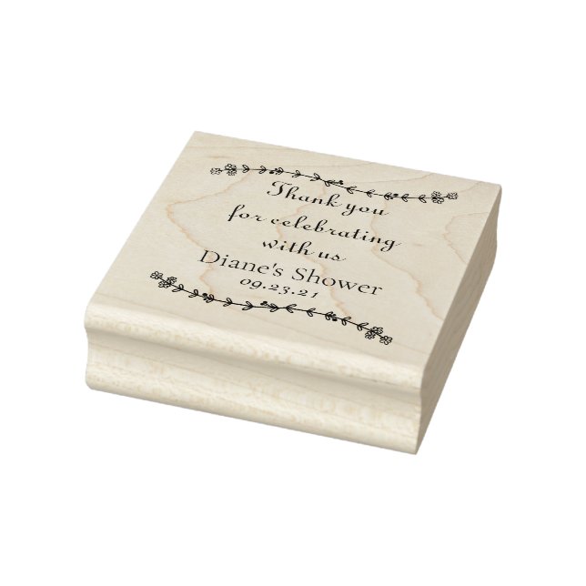 Blumenstrauß danke Ihnen Rubber Briefmarke Gummistempel (Stempel)
