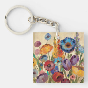 Blumenstrauß der Blumen Schlüsselanhänger