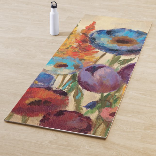 Blumenstrauß der Blumen Yogamatte (Beispiel)
