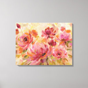 Blumenstrauß der Rosen Leinwanddruck