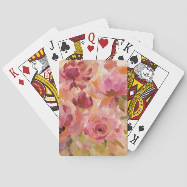 Blumenstrauß der Rosen Spielkarten (Rückseite)