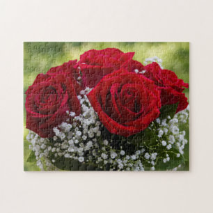 Blumenstrauß des Rosen-Puzzlespiels