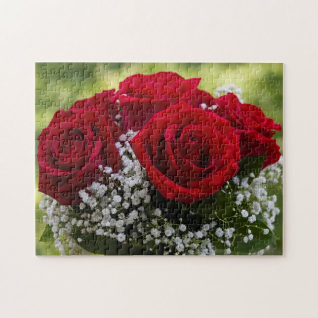 Blumenstrauß des Rosen-Puzzlespiels (Horizontal)