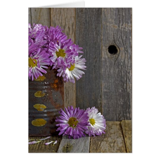 Blumenstrauß die Geburtstagmama des Freunds in der Karte