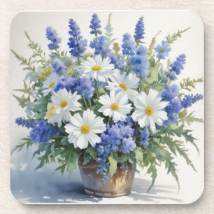 Blumenstrauß Elegante Aquarellmalerei Getränkeuntersetzer